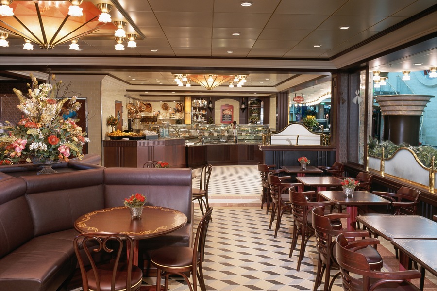 Royal Caribbean International Mariner of the Seas Interior Promenade Cafe.jpg